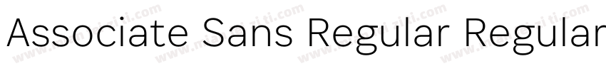 Associate Sans Regular Regular字体转换